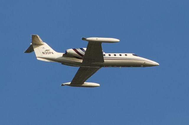 Learjet 35 (N30PA) - KGRB-KDPA, 10 October 2015. Photographed 7 NM north of KDPA.