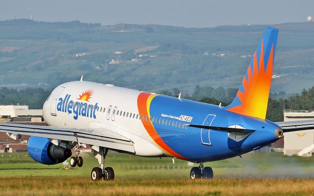 Airbus A320 (HZ-AS13) - allegiant air a320-214 hz-as13 (n260nv) landing at shannon from istanbul this evening 29/5/18.