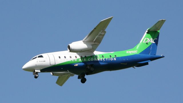 Fairchild Dornier 328JET (N395DC) - Key Lime Air Fairchild Dornier 328JET on final for RWY17. May 5,2019