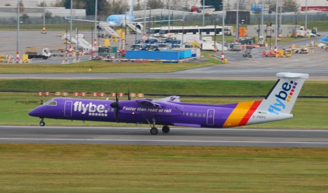 de Havilland Dash 8-100 (G-PRPO) - From Freeport carpark