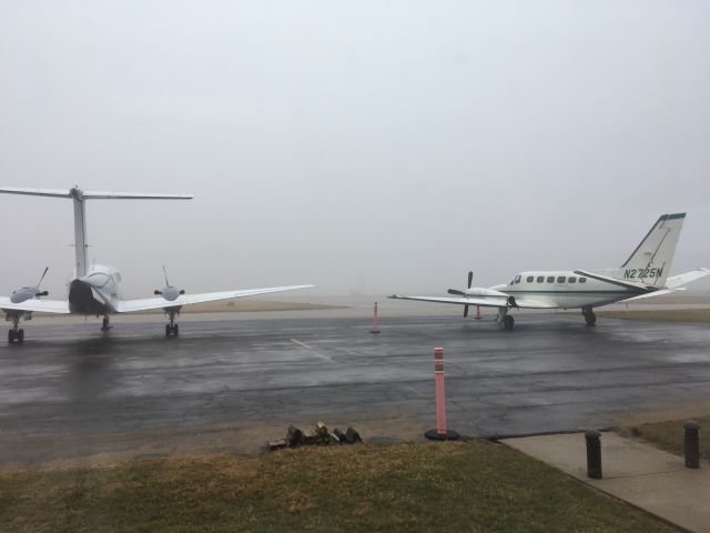 Cessna Conquest 2 (N2725N) - Foggy in Dayton, OH