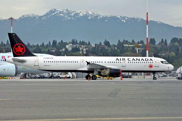 Airbus A321 (C-FGKN) - all taped up for storage during COVID-19 time
