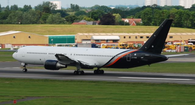 Airbus A321 (G-POWD) - Taken from the top of Freeport Carpark The Rolling Stones Tour Bus the stage set and gear