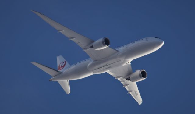 Boeing 787-8 (JA838J) - JAL #67 SEA-NRT 11-25-2019