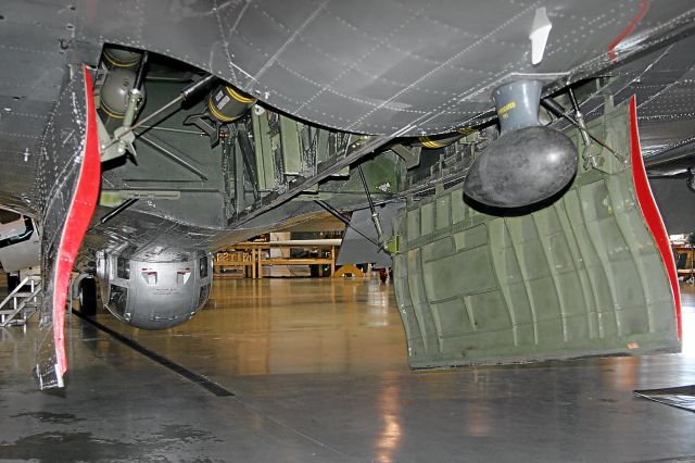 — — - Bombay Door of B-17 Aluminum Overcast and Ball Turret