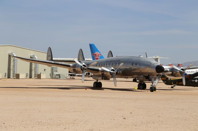 Lockheed EC-121 Constellation (48-0614) - Lockheed VC-121A Constellation (Columbine) at Pima Air and Space Museum, Tucson, AZ, 17 May 14.  The first of the Columbine Constellations that served Gen/Pres Eisenhower.  (I know it isnt an EC-121, but that seems to be the only tag option for Constellations in FA.)