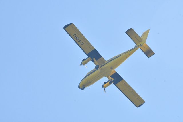 De Havilland Canada Twin Otter (C-FOPJ) - This Ontario Ministry of Natural Resources aircraft drops rabies-vaccine bait across whole regions of the province, flying tight parallel-sweep patterns at 200ft AGL.