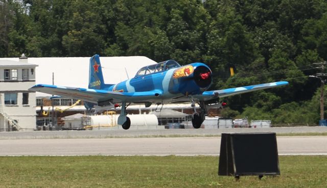 NANCHANG PT-6 (N622CD) - A Nanchang CJ-6A departing NW Alabama Regional Airport, Muscle Shoals, AL, via Runway 18 during Warbird Weekend - June 10, 2017.