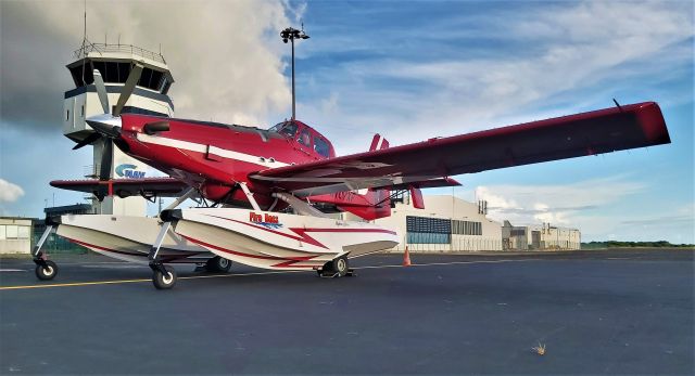 AIR TRACTOR Fire Boss (N707XF) - Santa Maria Island International Airport - LPAZ, Azores. 2021-09-02