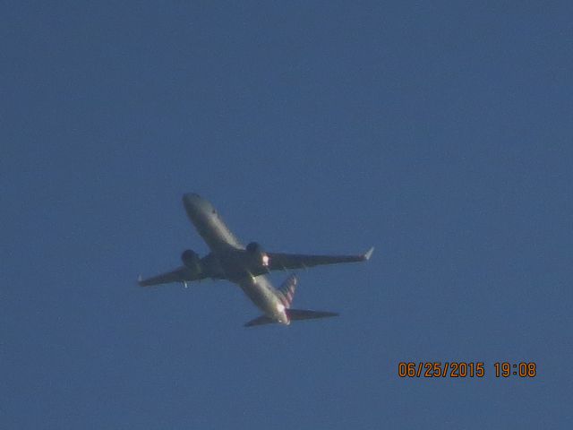 Boeing 737-800 (N991AN) - American Airlines test flight out of Tulsa Oklahoma over Baxter Springs Kansas.