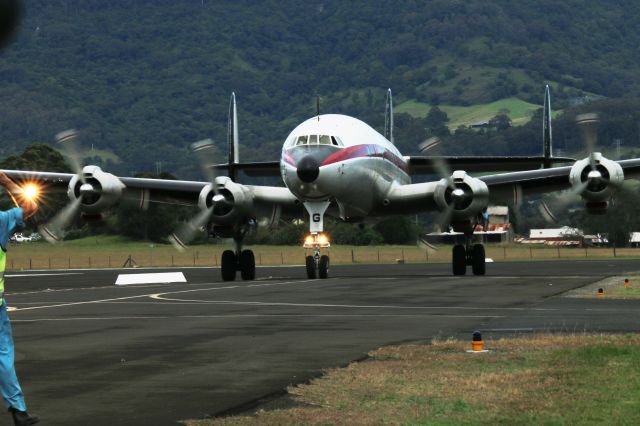 VH-AEG — - Connie taxing in