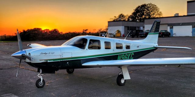 Piper Saratoga (N96KC) - My ship at sunset after landing. Putting her to bed. 