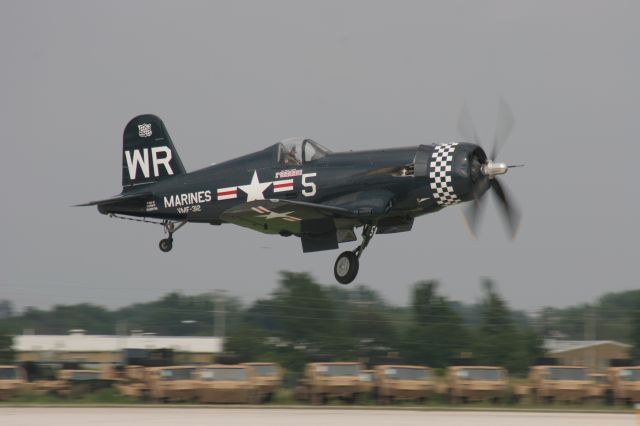 — — - Corsair Pulling Gear Up at EAA 2010