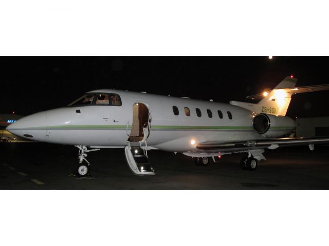 ZS-SGV — - South African registered Hawker Jet. Based in Nigeria. Welcome to the US!