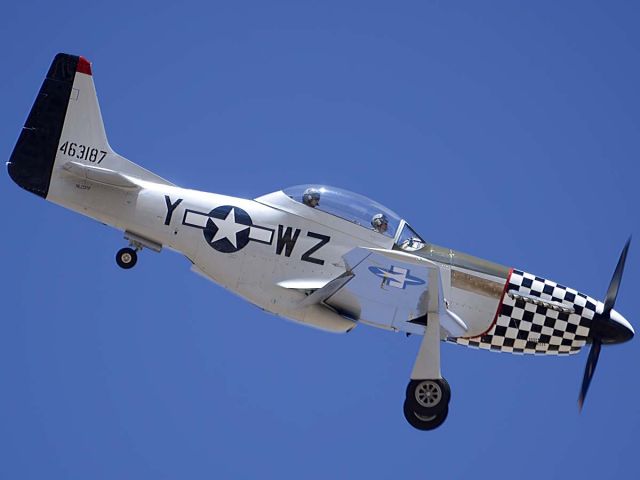 North American P-51 Mustang (NL20TF) - North American P-51D Mustang NL20TF Bum Steer at the Air Force Heritage Conference on March 4 2012.