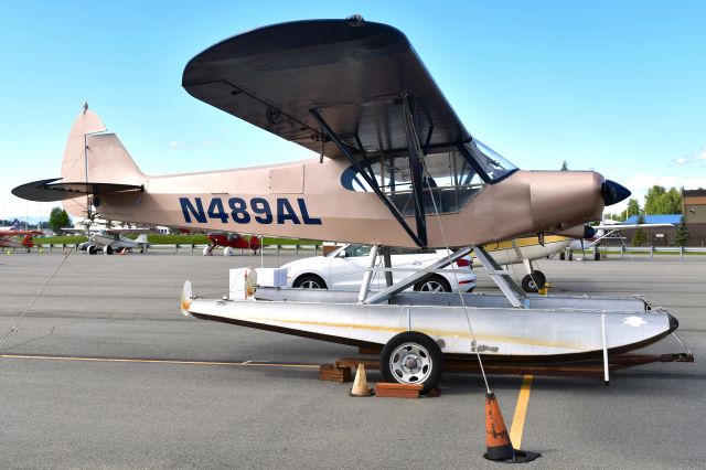 Piper L-21 Super Cub (N489AL) - Piper PA-18A-150 Super Cub N489AL in Anchorage Lake Hood Seaplane Base