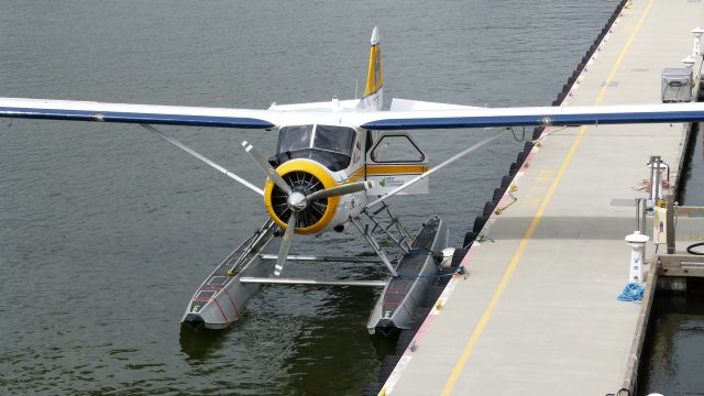 De Havilland Canada DHC-2 Mk1 Beaver (C-GTBQ) - A Harbour Air Ltd DHC-2 Mk.I Beaver (Ser#1316) sits idle between flights on 5/19/13.