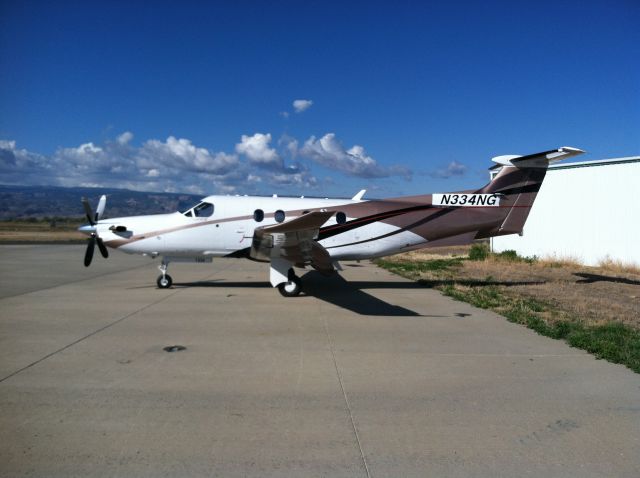 Pilatus PC-12 (C-GWEL) - Just out of paint at Broomfield