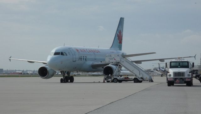 Airbus A319 (C-GBHN) - Catching some Tarmac time is this 1998 Air Canada "Jetz" Airbus A319-114 in the Autumn of 2020.