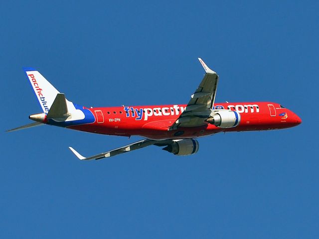 Embraer ERJ-190 (VH-ZPN) - Getting airborne off runway 23 on a beautiful Adelaide autumn day. Thursday 12th April 2012.