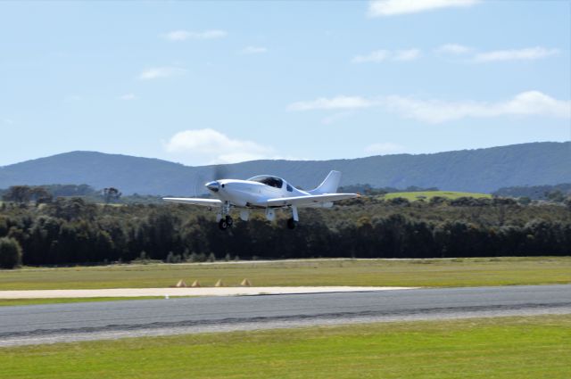 Lancair Legacy 2000 (VH-LLQ) - Lancair Legacy departing RWY 23, Flinders Island, Mar 2018