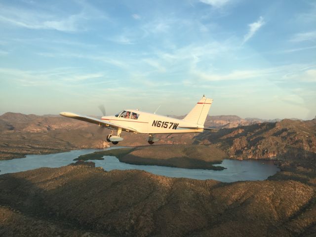 Piper Cherokee (N6157W) - Over Saguaro Lake. Mesa, AZ