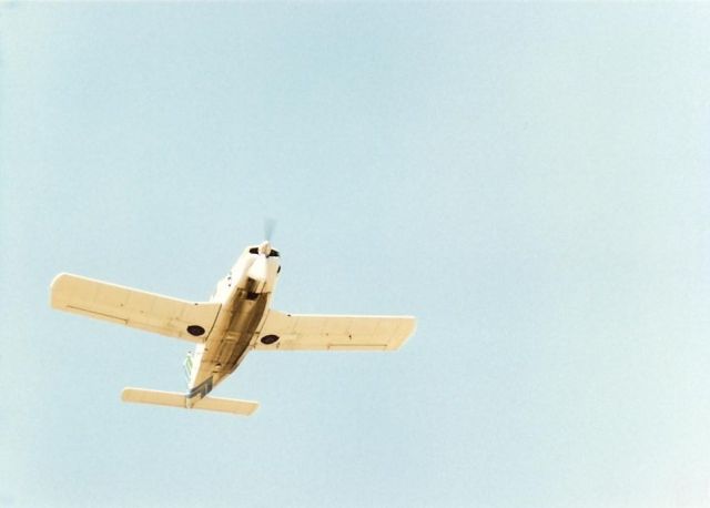 Piper Cherokee — - Piper taking off from Fullerton in the 1980s