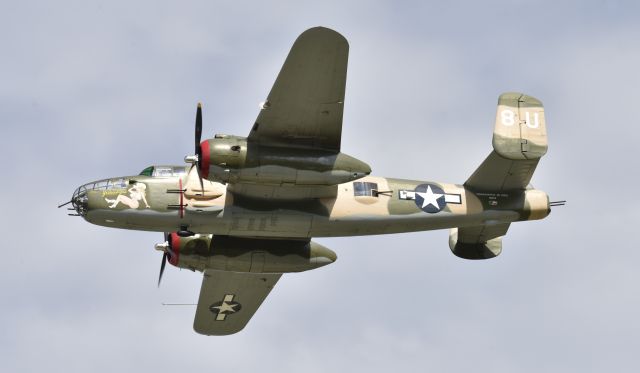 North American TB-25 Mitchell (N25YR) - Flying at Airventure 2017