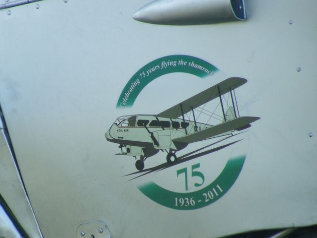 N75TH — - EI-ABI DH 84 DRAGON RAPIDE DOOR WHICH HAS THIS 75TH ANNIVERSARY STICKER ON THE DOOR COMMERATING 75TH ANNIVERSARY FROM 1936-2011