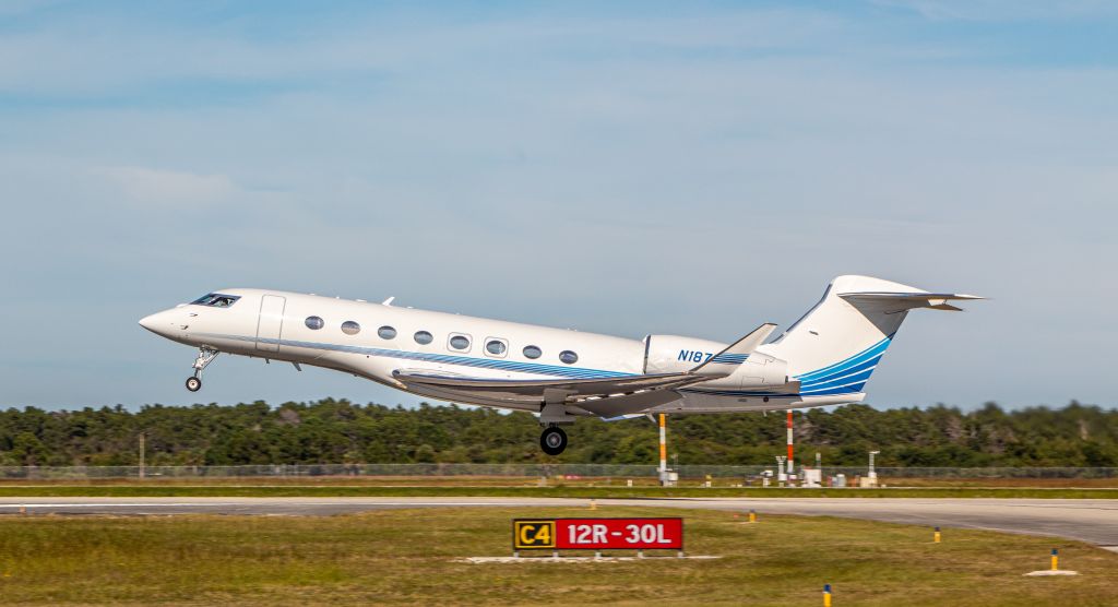 Gulfstream Aerospace Gulfstream G650 (N1875A) - Gulfstream G650ER departure from KVRB