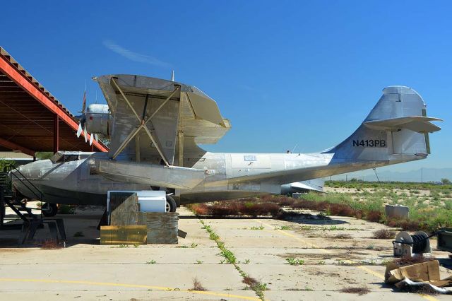 N413PB — - Canadian Vickers PBV-1A Canso (PBY-5A Catalina) N413PB in the Lauridsen collection at Buckeye Municipal Airport, Arizona on February 18, 2015.