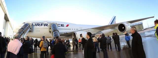 Boeing 747-400 (F-GITE) - Dernier débarquement du F-GITE