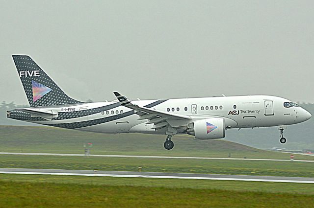 Airbus A220-100 (9H-FIVE) - Very first ACJ TwoTwenty 