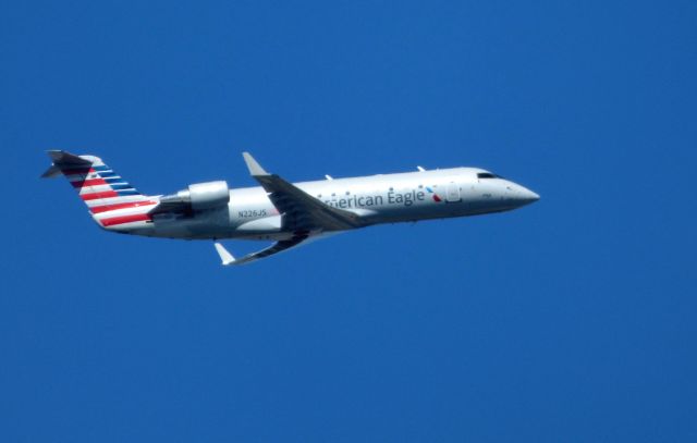 Canadair Regional Jet CRJ-200 (N226JS) - Shown here is an American Eagle Canadair Regional Jet CRJ-200 departing in the Autumn of 2017.