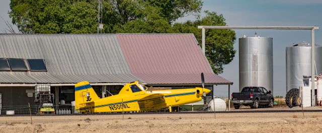 N5008L — - Crop duster aircraft preparing for spray run. Delta, Colorado