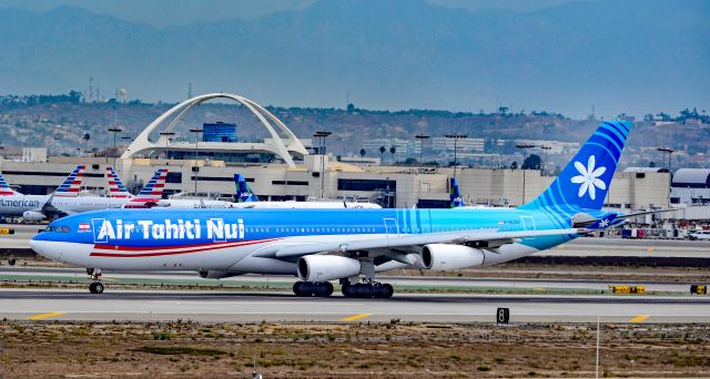 Airbus A340-300 (F-OLOV) - F-OLOV Air Tahiti Nui  Airbus A340-313 - MSN 668 "Nuku Hiva" - Los Angeles International Airport (IATA: LAX, ICAO: KLAX, FAA LID: LAX)br /Photo: TDelCorobr /September 3, 2017