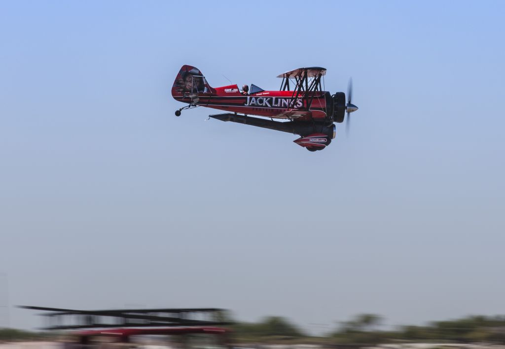 — — - 250 MPH Jet powered Waco Screamin Sasquatch. Luke AFB air show 2016