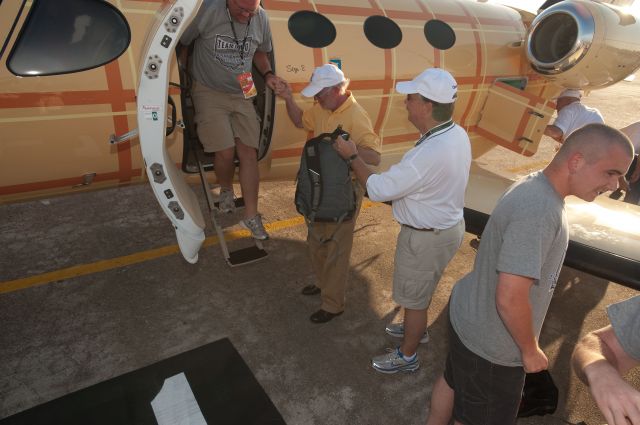 CSOA — - Cessna Special Olympics Airlift 2010 - http://flightaware.com/airlift/ - Airlift and Athletes arriving in Lincoln, Nebrasks on July 17, 2010.  Photos Courtesy Cessna Aircraft Company