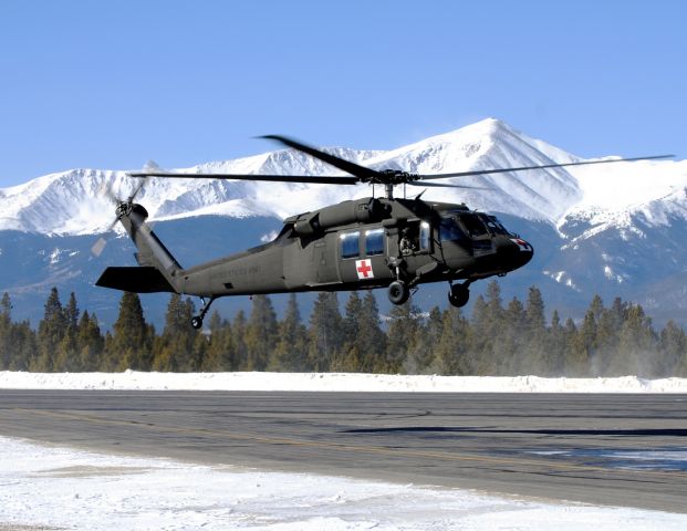 — — - Mile High Dustoff!  This UH-60 came to Leadville to do some high altitude training from the HAATS facility in Eagle, CO.