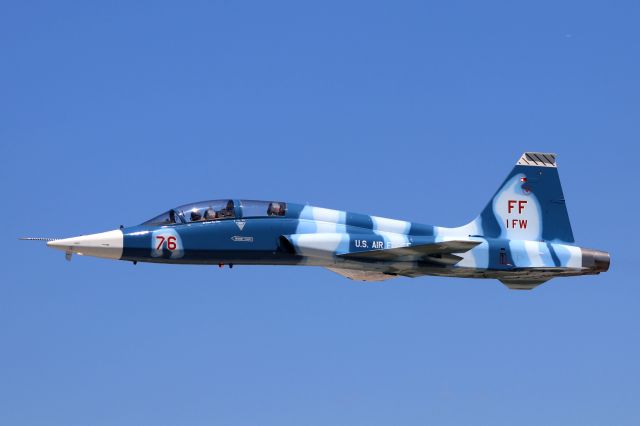 Northrop T-38 Talon (6413176) - GREEDY01 passing through Toledo this afternoon (17 Jun 2022) on the way to Grand Forks Airshow this weekend. What cool colors!!!!!