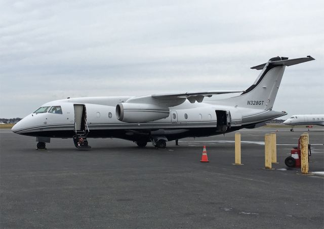 Fairchild Dornier 328JET (N328GT) - New paint ! KBOS Logan 12/6/17