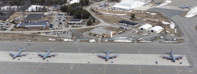 Boeing Globemaster III — - KC-135s on the ramp