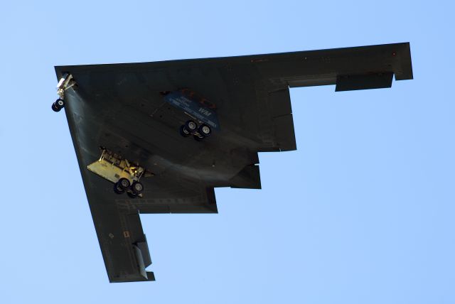 82-1067 — - B-2 landing at Whiteman AFB.