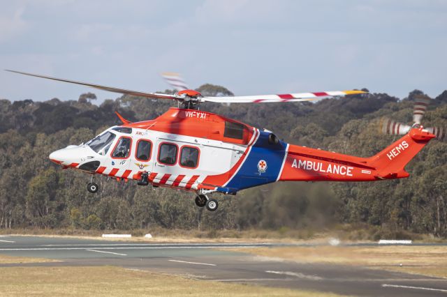 VH-YXI — - HEMS 3 returning to Bendigo airport.