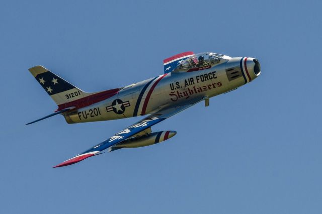 N86FR — - F-86F Saber demo at SC Air and Ground Expo, McEntire Joint National Guard Base (KMMT)