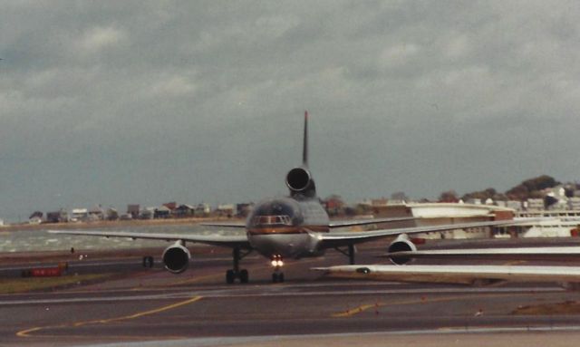 Lockheed L-1011 TriStar (JY-HKJ) - The Hashemite Kingdom of Jordan L1011 arriving at Boston Logan Airport in the late 1990s or 2000. 