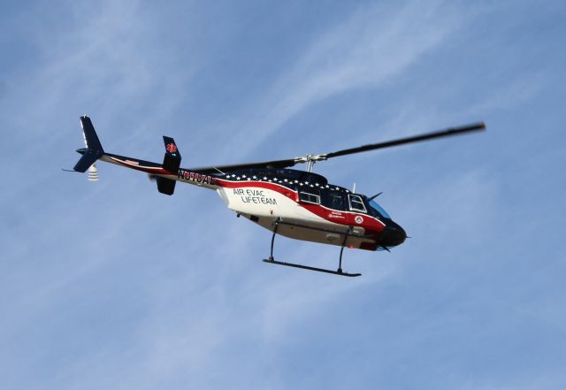 N318AE — - A Bell 206L Long Ranger 3 of the Air Evac Lifeteam EMS Services lifting off from Folsom Field, Cullman Regional Airport, AL - November 5, 2016. 