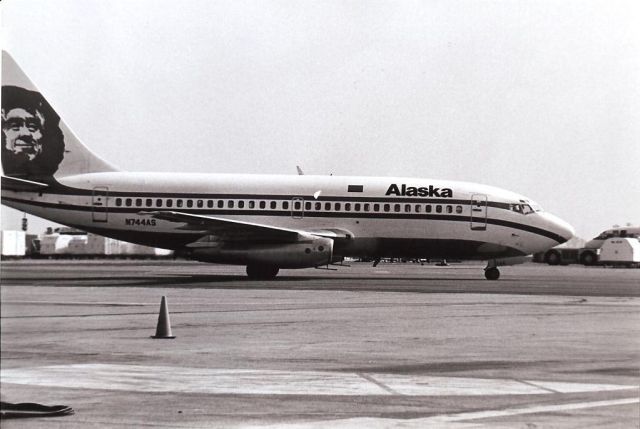 Boeing 737-200 (N744AS) - Alaska 737 at Ontario in the early 1980s