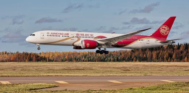 Boeing 787-9 Dreamliner (B-207N) - Juneyao Air (Chinese Silk Ribbon Livery)