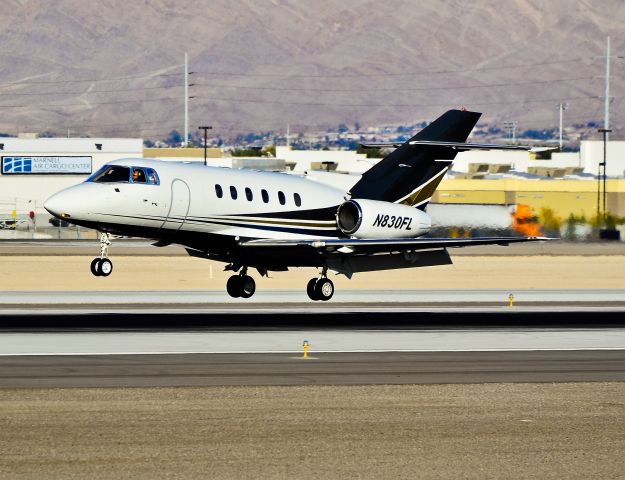 Hawker 800 (N830FL) - N830FL 2000 Raytheon Aircraft Company HAWKER 800XP C/N 258483 -  Las Vegas - McCarran International (LAS / KLAS) USA - Nevada, December 02, 2011 Photo: Tomás Del Coro